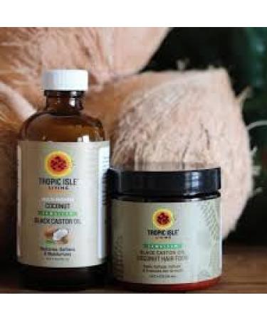 Tropic Isle Living Jamaican Black Castor Oil - 100% Pure Coconut Oil for Dry Hair & Skin - 4 oz Pack (4 Fl Oz Total) - Shop Internationally - Buy Online on GoSupps.com