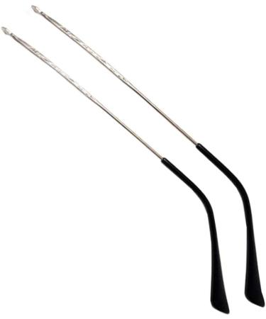NHEISSCF glasses brackets glasses handles ironing glasses spare ironing frame spectacle bruises 1 pair of silver vintage-patterned metal glasses pollution bars