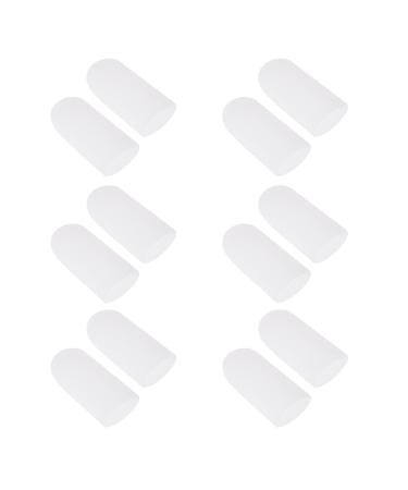 Healvian 6pairs Toe Cuttable Straightener Blisters Separators of Straighteners Cover for Orthotic White Separator Sleeves Missing Cushion Gel Toe Cap Corns Fingers Pad Cots Provide Corn