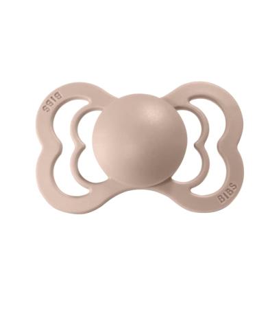 BIBS Pacifiers - Supreme Collection | BPA-Free Baby Pacifier | Made in Denmark | Set of 2 Ivory/Blush Soothers (6-18 Months) - Buy Online on GoSupps.com