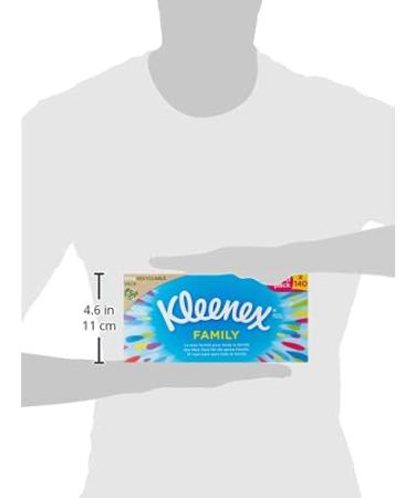 Kleenex Original Family Box - 1 Pack (140 Tissues) | Soft & Strong - International Shipping Available - Buy Online on GoSupps.com