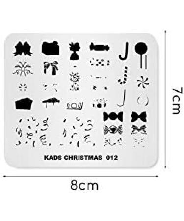 Christmas Theme Nail Art Stamping Plate - Candy Cake Dessert Design - DIY Manicure Print Tool - Buy Online on GoSupps.com