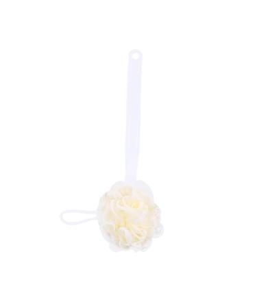 Healvian Shower Brush for Body Bath Scrubber Body Scrubber Soft Back Brush Handled Loofah Back Scrubber Bath Brush Massage Brush Bath Towel Body White Bath Scrubber for Body