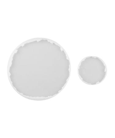 COHEALI 2 Pcs Silicone Mold Silicone Coasters Resin Coasters Cup Mat Casting Mold Tool Crystal