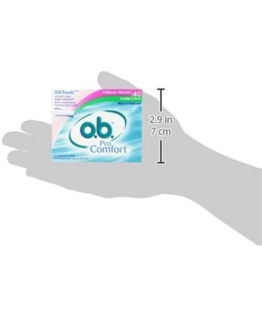 o.b. Pro Comfort Applicator Free Digital Tampons  Regular and Super Multi-Pack - 40 Count Multipack (Regular/Super) - Buy Online on GoSupps.com