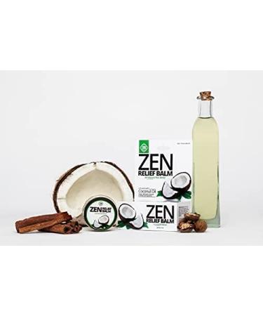 ZEN Relief Balm - 0.7 oz - Coconut Oil, 11 Essential Oils - Relieves Muscle Pain, Spasms, Cramps, Headaches, Backaches - Moisturizing - Buy Online on GoSupps.com