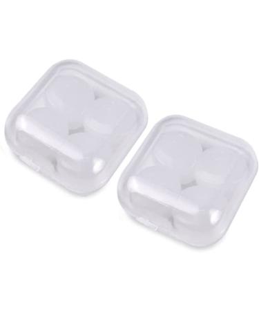 Sleep earplugs 16/ 8Pcs Soft Silicone Earplugs White Noise Reduction Soundproof Earplug Swimming Accessories Ear Plugs for Sleep (Color : 8Pcs 2Box)