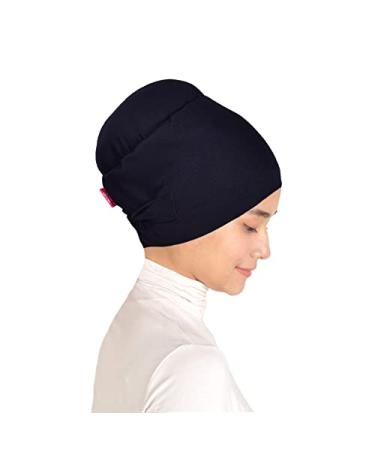 MuLanLegend | Mu Lan Song Series | Anti-Slip Non-Slip Bun Volumizer | Hijab Scarf Shawl | Bandana Under Scarf Tube Black Rib Fabric Volumizer