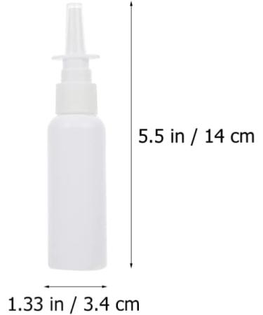 Nebulizer Accessories: 60ml Refillable Nasal Spray Bottles for Fine Mist - Pump Sprayers for Nose, 15x3.2x3.2cm - Buy Online on GoSupps.com