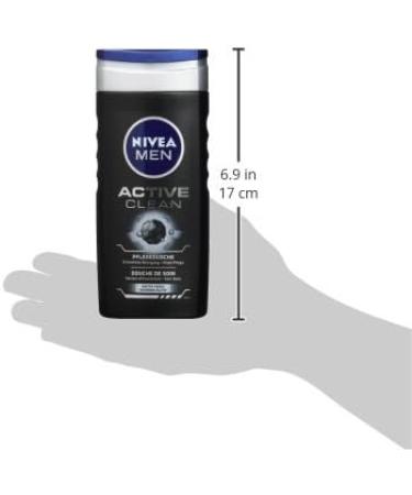 NIVEA MEN NIVEA Men Shower Gel for Body Face and Hair - 250 ml - Active Clean - Buy Online on GoSupps.com