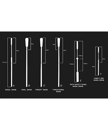 Nasopharyngeal Collection Flocked Nasal Swab | Sterile Individually Wrapped | 95mm Break Point Nylon Tip (100) - Buy Online on GoSupps.com