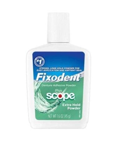 Fixodent Extra Hold Denture Adhesive Powder Pack of 3 with Chevaux Denture Brush - Bundle Deal - Buy Online on GoSupps.com