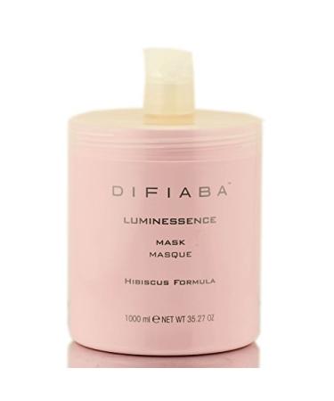 DIFIABA - Hibiscus Hydrating Hair Mask for Chemically Treated Hair - Restores & Soothes Hair Fiber - Hydrates Dry Damaged & Colored Hair - Non-Toxic Natural Ingredients - For All Hair Types (32oz)