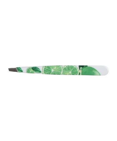 Nippes CITRUS cosmetic tweezers limescale | bevelled tip | stainless steel | colourful lacquer | 9 cm long | fine tweezers | tear off eyebrow tweezers