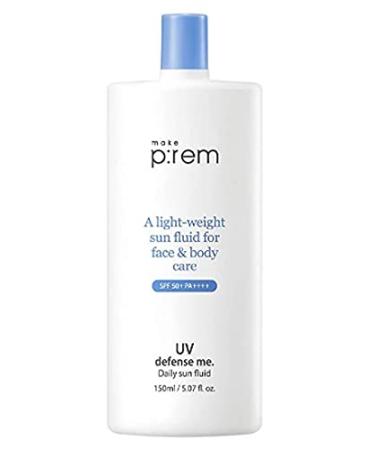 make p:rem UV Defense me. Daily Sun Fluid 150ml SPF 50+ PA++++ 5.07 Fl Oz