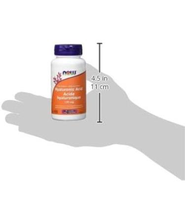 NOW - Hyaluronic Acid 100mg + Antioxidants 60 Vegetarian Capsules Unflavored 60 count (Pack of 1) - Buy Online on GoSupps.com