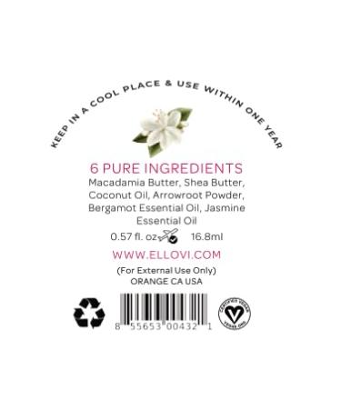 Ellovi All-Natural Luxuriously Whipped Body Butter - Midnight - Pure Enough to Eat - Made With Just 6 Vegan Ingredients - 100% Plant-Based Moisturizer For Naturally Healthy Skin (0.57 fl. oz/16.8ml) 0.57 Fl Oz (Pack of 1) M  - Buy Online on GoSupps.com