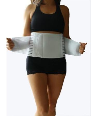 Double Closure Abdominal Hernia Binder - Medium 34-40 | Hernia Support & Reduction | International Shipping Available - Buy Online on GoSupps.com