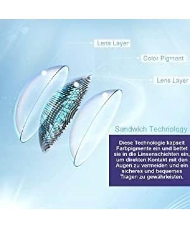 Buy Charmiga Gleam Violet Colored Contact Lenses - Annual Soft Hydrogel | 0.0 Diopters | 2 Pieces + Lens Containers | Natural Purple Color - Buy Online on GoSupps.com