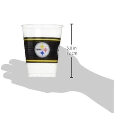 Pittsburgh Steelers 16 oz. Plastic Cups - Pack of 25 - Buy Online on GoSupps.com
