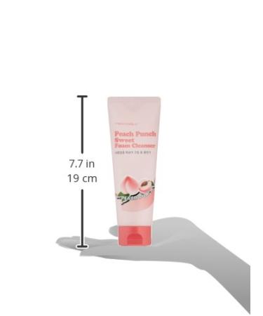 TONYMOLY Peach Punch Sweet Foam Cleanser 5 Fl Oz - Gentle Cleansing for Fresh & Radiant Skin - Buy Online on GoSupps.com