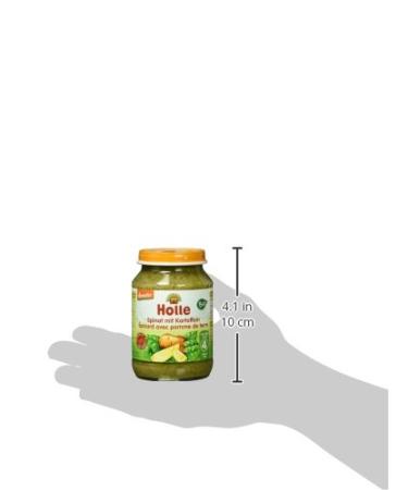 Holle Organic Spinach with Potatoes - 190g | Buy Organic Baby Food Online - International Shipping - Buy Online on GoSupps.com