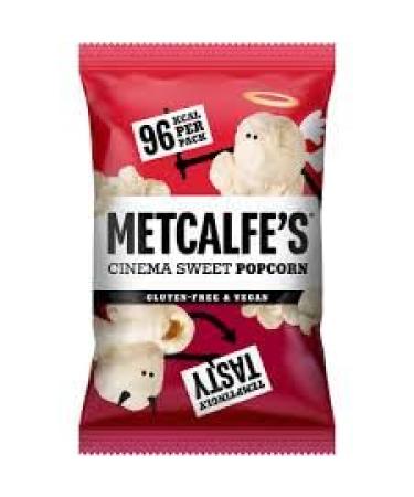 Metcalfe's Cinema Sweet Popcorn Gluten Free Vegan 20g (24 Bags)