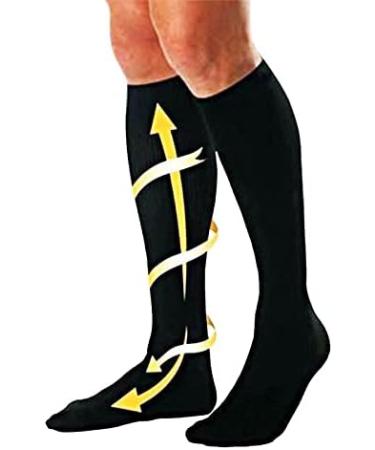 GPRAR Premium Class 2 Medical Compression Stockings - 23-32 mmHg Knee-High Lace Unisex Reduce Swelling & Varicose Veins - Large Black - Buy Online on GoSupps.com