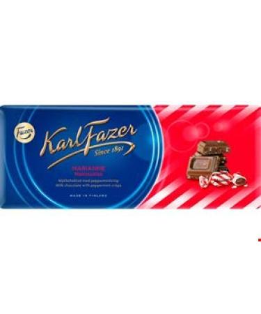Karl Fazer Milk Chocolate Peppermint Crisps 200g Pack of 8