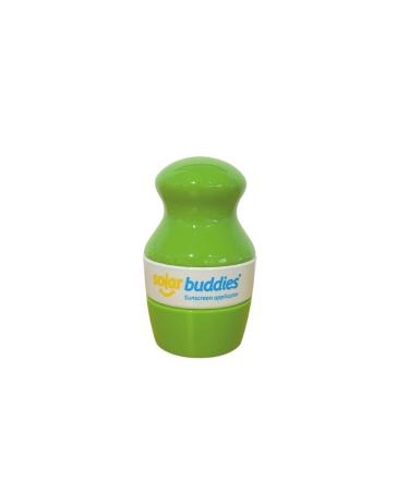 Solar Buddies Refillable Roll On Sponge Applicator For Kids Adults Families Travel Size Holds 100ml Travel Friendly for Sunscreen Suncream and Lotions Full Green