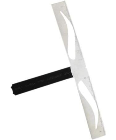 DRESSOOS 1pc Eyebrow Shapes Stencil Eyebrow Tools Brow Stencils Template Stainless Steel Positioning Ruler Size 1 As Shown - Buy Online on GoSupps.com