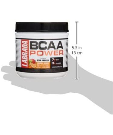 Labrada Nutrition BCAA Power Powder - Orange Mango 30sv | Fermented Amino Acids with Glutamine & Electrolytes | Muscle Building Post Workout Supplement - Buy Online on GoSupps.com