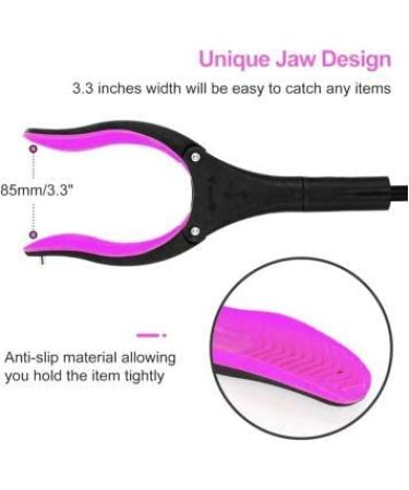 Jellas Reacher Grabber Tool | 90 Rotating Head | 32 Foldable Claw Grabber with Magnetic Tip | Shoehorn | Trash Pick Up Tool | Litter Picker | RGSP01 (Purple) - Buy Online on GoSupps.com