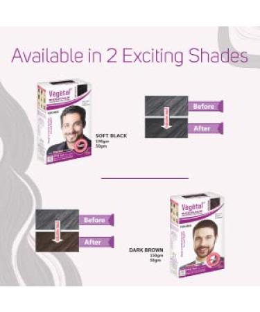 Vegetal Bio Colour - Natural Black Beard Hair Dye for Men | Ammonia-Free PPD-Free 100% Organic Herbal Formula | Complete Kit | 25g - Buy Online on GoSupps.com