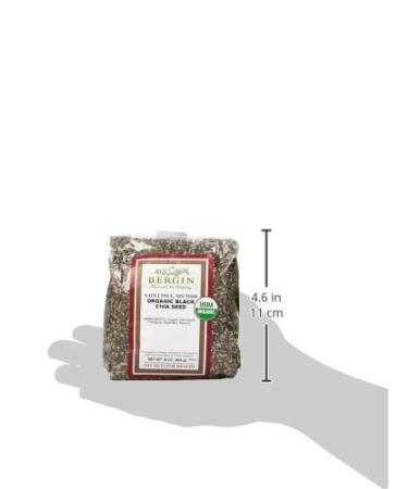 Organic Black Chia Seeds - Bergin Fruit & Nut Company - 16 oz (454 g) - Buy Online on GoSupps.com