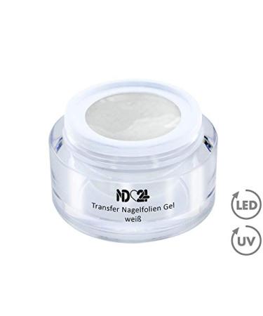 Transfer nail foils gel white