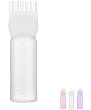 120ml Applicator Bottle Hair Colour Brush Hair Oil Bottle with Graduated Brush Applicator Bottle Comb Root Comb Salon Hair Coloring Tool Comb Hair Tools Applicator (2PCS WHITE) - Buy Online on GoSupps.com