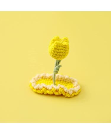 Crochet Knitted Hair Clips for Girls Children's Day Birthday Christmas Gifts Hair Accessories Clips Strong Hold Jaw Clamp for Thick Thin Hair Makeup Application (Tulips) - Buy Online on GoSupps.com