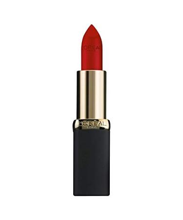 L'Oreal Paris Colour Riche Matte Lipcolour  Matte-Traction Red  0.13 oz. ( Packaging may vary ) Eva's Red 0.13 Ounce (Pack of 1) - Buy Online on GoSupps.com