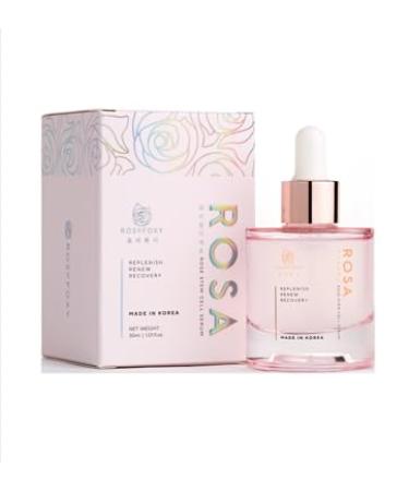 RosyFoxy Rosa Hyaluronic Acid Serum for Face Anti-Aging Collagen Serum Repairs Fine Lines and Wrinkles Hydrating Even Toning Suitable for All Skin Type including Sensitive - 30 mL - Made in Korea