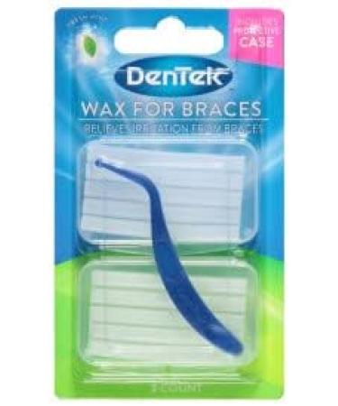 DenTek Wax for Braces - Relieves Wire Discomfort - 2 Ct. (Pack of 6) - Buy Online on GoSupps.com