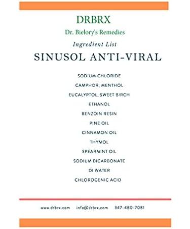 Sinusol DRBRX Nasal Spray for Allergy Relief Plus Cold Remedy Rapid Relief of Congestion and Sinus Pressure 2 Ounce - Buy Online on GoSupps.com