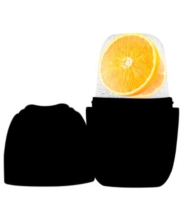 Facial Roller Qewro Silicone Ice Facial Rollers for Tone skin Reusable Eye Puffiness Relief Ice Roller Mold for Neck Facial Roller to Remove Fine Lines Pores Anti Wrinkles (Black)