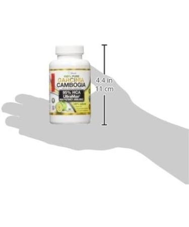 Vita Miracle Pure Garcinia Cambogia 95% HCA - Maximum Strength Formula for Fast Weight Loss - 90 Count Pack with Weight Loss E-Book - Buy Online on GoSupps.com