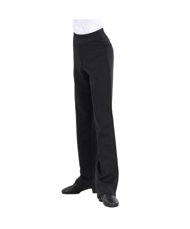 Libaobaoyo Boys Ballroom Dance Pants Slim Fit Professional Latin Modern Jazz Performance Dancewear for Kids 13-14 Years