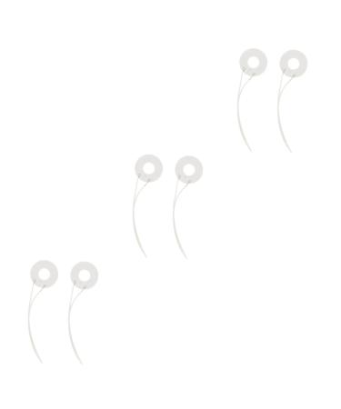 Beavorty 6 Pcs Hair Rollers Electric Appliances Ceramic Coil Hair Cutting Machine Hairdressing Device Part Heating Coil Flat Iron Ceramic Coil Replacement Metal Ceramics White Hair Clipper 9.5X2.5CMx3pcs Whitex3pcs