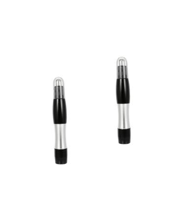 NOLITOY 2 Pcs Nose Hair Trimmer Electric Nose Hair Razor Electric Facial Hair Trimmer Face Epilator Facial Hair Remover Battery Nose Hair Shaver Face Shaver Body Hair Remover