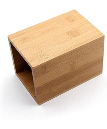 Buy HSTHE Sea Nature Teach Panse - Eco-Friendly Bamboo Tooth Cleaning Cup for Bathroom | Square Natural Design | High-Quality HBT 14x9.5x9.5 cm - Buy Online on GoSupps.com