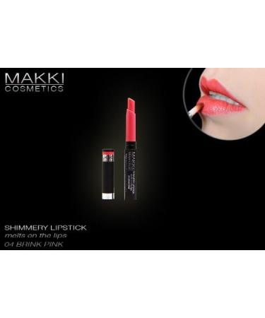  Makki Makki Shiny lipstick melts on lips 04 rose brink - Buy Online on GoSupps.com