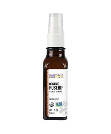 Aura Cacia Organic Rosehip Skin Care Oil | GC/MS Tested for Purity | 30ml (1 fl. oz.) Restoring Rosehip Oil - Buy Online on GoSupps.com